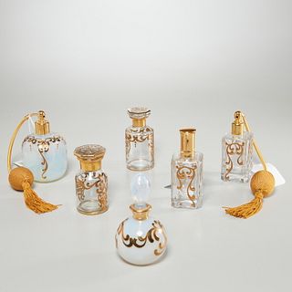 (6) Caron Paris Belle Epoque style perfume bottles