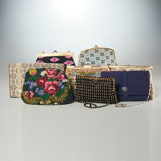 Group of ladies beaded evening bags