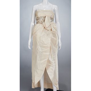 Victoria Royal ivory silk gown