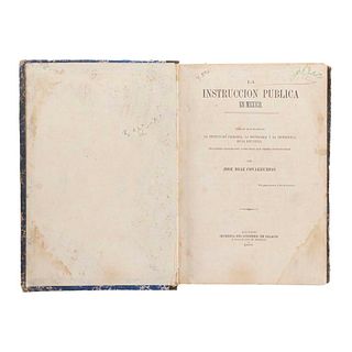 Díaz Covarrubias, José. La Instrucción Pública en México. México: Imprenta del Gobierno, en Palacio, 1875.