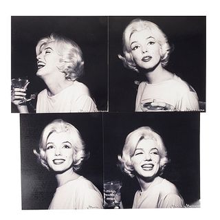 Marzano, Mario. Marilyn Monroe México, 1962. Impresiones digitales, 30.5 x 30.5 cm. Cada una con sello de propiedad al reverso. Pzs: 4.