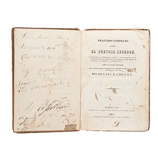 F. de P. M. - T. E. T. Tratado Completo sobre la Pólvora - Algodón. Madrid - Lima: Casa de los Señores Calleja, 1847.