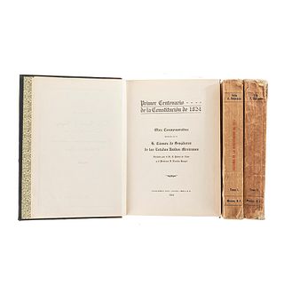 Palavicini, Félix F. / Alba, Pedro de. Historia de la Constitución de 1917 / Primer Centenario de la Constitución de 1824. Piezas: 3.