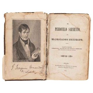 Fernández de Lizardi, Joaquín. El Periquillo Sarniento. México: Librería de Galván, 1842. Tomos I - II en un volumen. 28 litografías