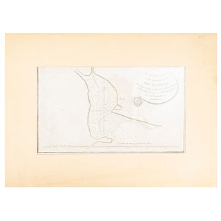 Galaup de la Perouse, Jean F. Plan du Port de du Departement de St. Blas... Leve en Novembre 1777. Paris, 1797. Plano grabado.