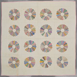 Two Dresden Plate Quilts