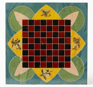 Folk Art Slate Checkerboard