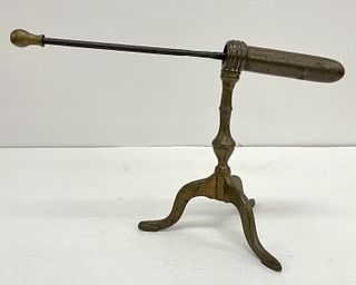 Antique Brass and Iron Goffering Iron