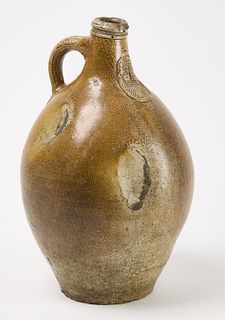 Early Bellamine Salt Glazed Stoneware Jug