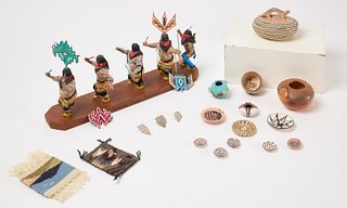 Collection of Miniature Native Pottery & Katchina