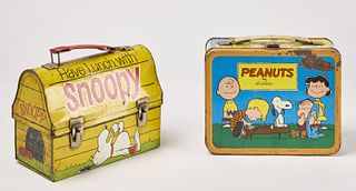 Vintage Lunch Boxes - Snoopy and Peanuts