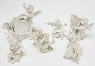 Lot Porcelain Figurines - Musical Angels