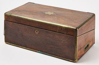 Brass Bound Desk Box