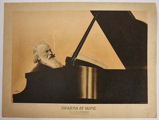 Brahms at Home Lithograph