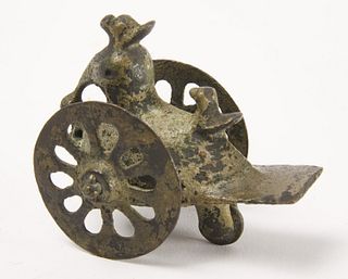Miniature Bronze Chariot