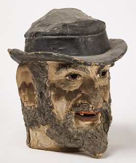 Antique Papier Mache Mask