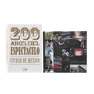 Libros sobre el Auditorio Nacional. Auditorio Nacional 1952-2002 / 200 Años del Espectáculo Ciudad de México. Pzs: 2.