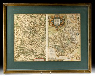 Ortelius Maps - Frankenland & Diocese Munster ca. 1570
