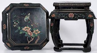 Chinese Lacquer Stands 
