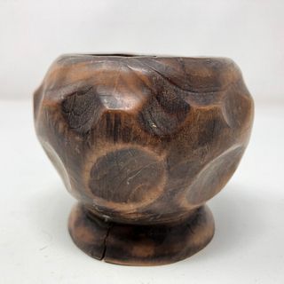 hand carved ANTIQUE wooden bowl