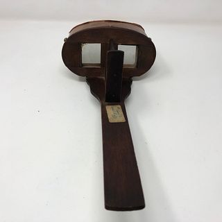 Antique Wooden Handled Stereoscope / Card Viewer