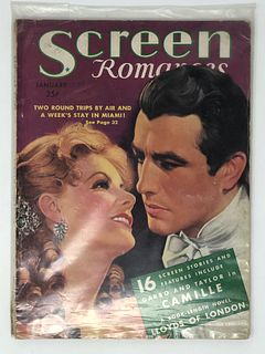 SCREEN Romances vintage, January 1937 25 cents