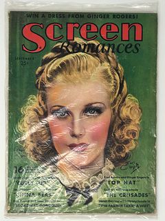 SCREEN Romances vintage, September 1935 vintage