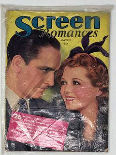 SCREEN Romances vintage, March 1937 25 cents