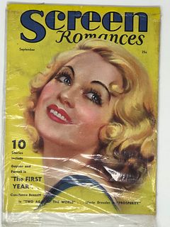 SCREEN Romances vintage, September 1932 25 cents