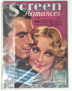 SCREEN Romances vintage, APRIL 1937 25 cents