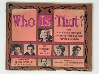 WHO IS THAT?, Published by Personality Posters NYC 2