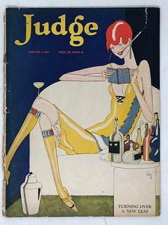 JUDGE January 1 1927, back cover bottom area cut out ,