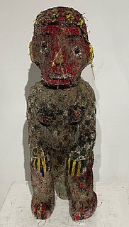 BAMILEKE beaded Figurine/ Cameroon Origin