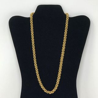 Saucy 22" Goldbraid and barrel ball clasp necklace