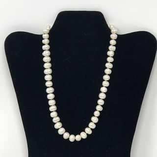 Pearl String Gold?? Globe Ball Necklace