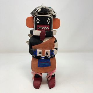 Black Wolf Kachina doll - HOPI Native American