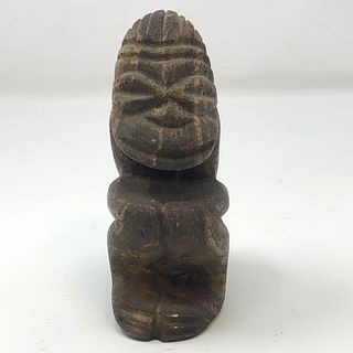Peruvian Dark carved stone figurine