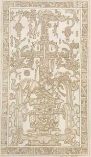 INCA, MAYA AZTEC SIGNED/MIGUEL AUGEL engraved art work