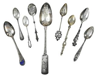 21 Assorted Silver Spoons