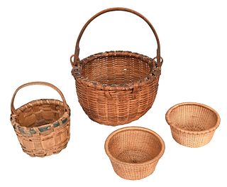Four American Miniature Baskets
