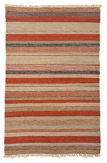 Handwoven Wool Striped Rug