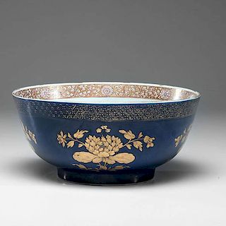 Chinese Export Porcelain Punch Bowl 