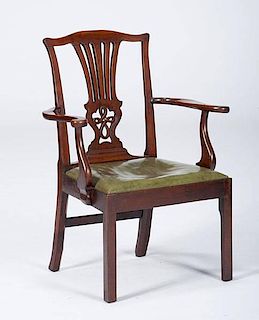 English Chippendale Arm Chair 