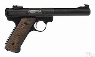 Ruger Mark I Target Model semi-automatic pistol, .22 long rifle caliber, with adjustable sights