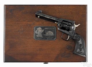 Colt John Wayne Commemorative Frontier Scout single-action Army revolver, .22 long rifle caliber