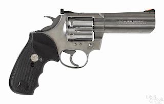 Colt King Cobra stainless steel revolver, .357 magnum caliber, 4'' barrel, serial #KE2947. R