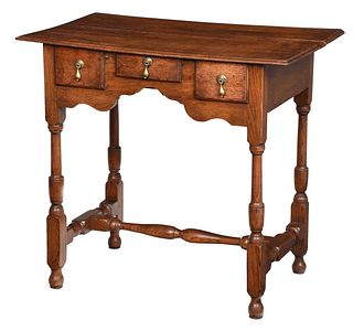 William and Mary Oak Dressing Table