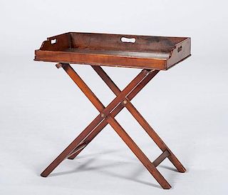 Georgian-Style Mahogany Butler's Serving Table 