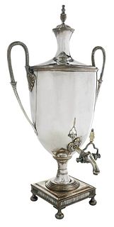 Large Silver  Plate Urn