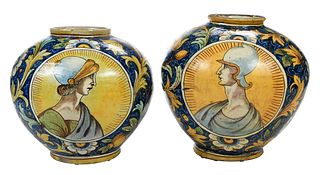 Two Italian Majolica Vases
